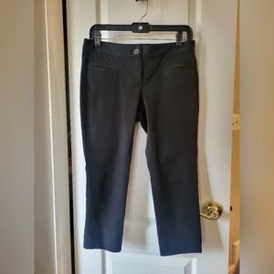 Theory Black Wool Blend Capri Cropped Dress Pants Trousers Women's Size 4